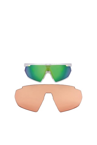 Lunettes de soleil homme - Verres effet miroir - Catégorie 3 - Adidas Sport - Vert et blanc