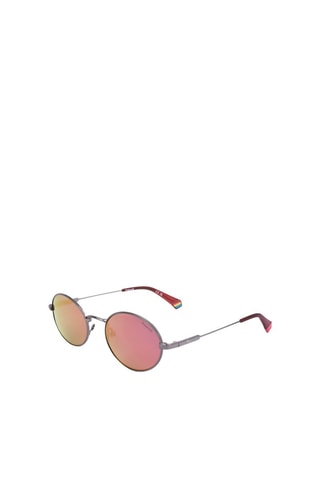 Lunettes de soleil femme - Catégorie 3 - Polaroid - Rouge et argenté
