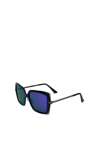 Lunettes de soleil femme - Verres effet miroir - Catégorie 3 - Italia Independent - Noir, argenté et gris