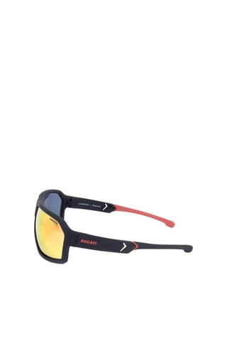 Lunettes de soleil homme - Verres effet miroir - Catégorie 2 - Carrera - Noir, rouge et gris