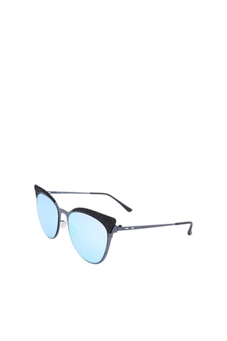 Lunettes de soleil femme - Verres effet miroir - Catégorie 3 - Italia Independent - Noir, argenté et gris
