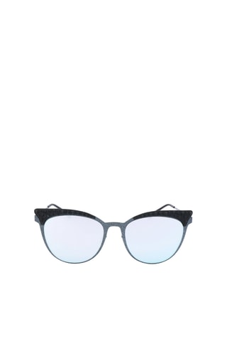 Lunettes de soleil femme - Verres effet miroir - Catégorie 3 - Italia Independent - Noir, argenté et gris