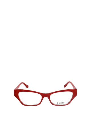 Lunettes de vue femme - Guess - Blanc, rouge et argenté