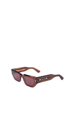 Lunettes de soleil femme - Catégorie 3 - Calvin Klein - Marron, violet et doré