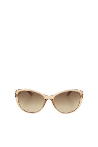 Lunettes de soleil femme - Catégorie 2 - Calvin Klein Collection - Beige et marron
