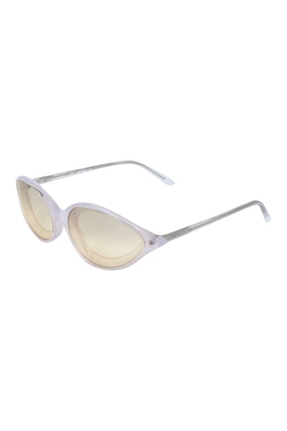 Lunettes de soleil femme - Catégorie 1 - Calvin Klein 205W39NYC - Blanc et jaune