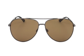 Lunettes de soleil homme - Catégorie 3 - Calvin Klein Collection - Marron et gris