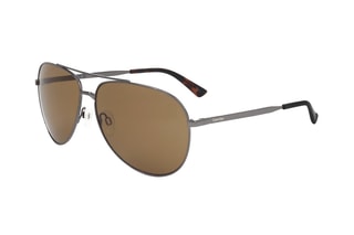 Lunettes de soleil homme - Catégorie 3 - Calvin Klein Collection - Marron et gris