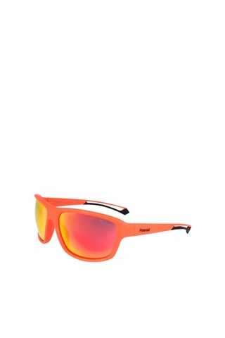 Lunettes de soleil polarisées homme - Verres effet miroir - Catégorie 3 - Polaroid - Rouge