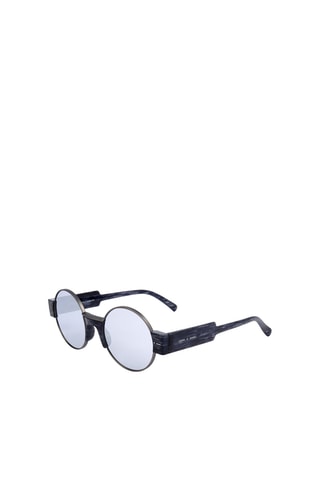 Lunettes de soleil mixte - Verres effet miroir - Catégorie 1 - Italia Independent - Noir et argenté