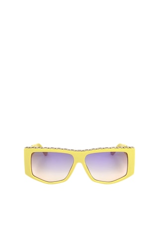 Lunettes de soleil femme - Verres effet miroir - Catégorie 1 - Guess - Bleu et jaune