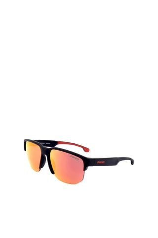 Lunettes de soleil homme - Verres effet miroir - Catégorie 3 - Noir et rouge - Carrera - Noir et rouge