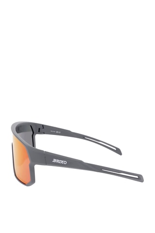 Lunettes de soleil homme - Verres effet miroir - Catégorie 3 - Anthracite