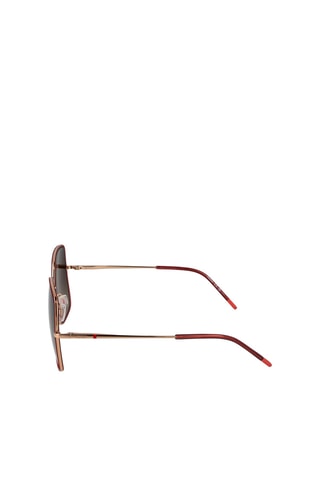 Lunettes de soleil femme - Catégorie 3 - Hugo - Rouge, marron et doré