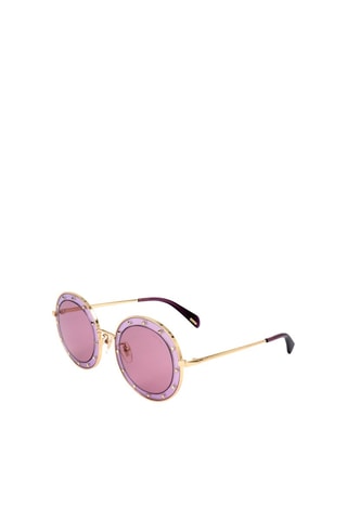 Lunettes de soleil femme - Catégorie 2 - Police - Violet, rose et doré