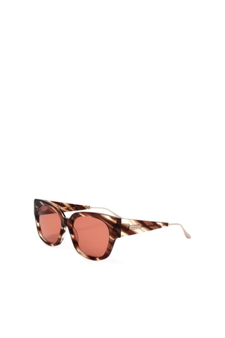 Lunettes de soleil femme - Catégorie 3 - Sandro - Rouge, marron et doré