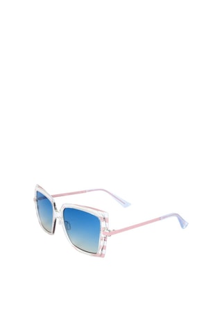 Lunettes de soleil femme - Catégorie 1 - Italia Independent - Blanc, bleu et rose