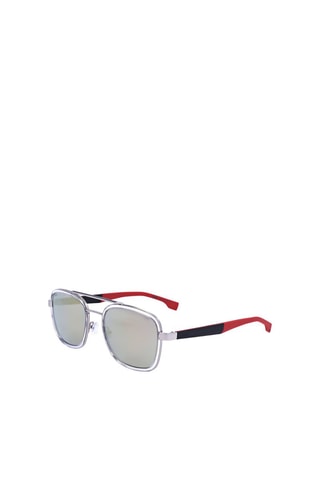 Lunettes de soleil homme - Catégorie 3 - Hugo Boss - Rouge et argenté