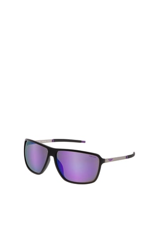 Lunettes de soleil homme - Verres effet miroir - Catégorie 2 - Police - Gris et noir