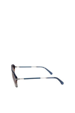 Lunettes de soleil homme - Catégorie 2 - Calvin Klein Jeans - Bleu et marron