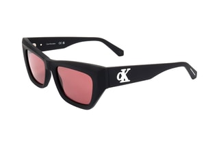 Lunettes de soleil femme - Catégorie 3 - Calvin Klein Jeans - Noir et rouge