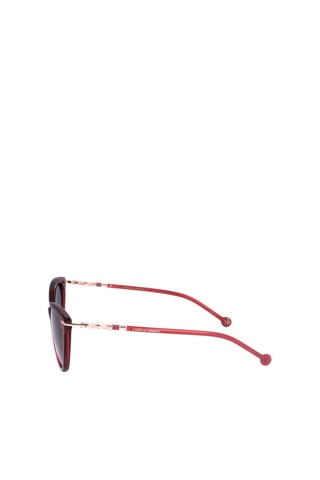 Lunettes de soleil femme - Catégorie 3 - Carolina Herrera - Blanc, doré et rouge
