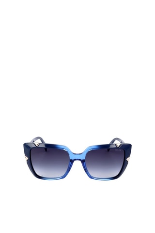 Lunettes de soleil femme - Catégorie 3 - Police - Argenté et bleu