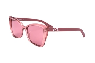 Lunettes de soleil femme - Catégorie 2 - Karl Lagerfeld - Rose et argenté