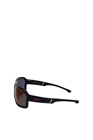 Lunettes de soleil polarisées homme - Verres effet miroir - Catégorie 3 - Carrera - Noir et rouge