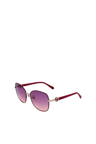 Lunettes de soleil femme - Catégorie 2 - Swarovski - Rouge et doré