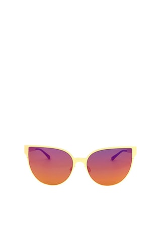 Lunettes de soleil femme - Verres effet miroir - Catégorie 2 - Italia Independent - Orange, violet et doré