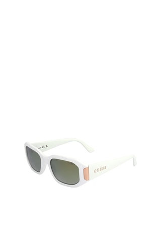 Lunettes de soleil femme - Catégorie 2 - Guess Factory - Blanc, vert et rose