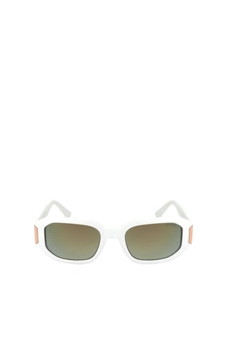 Lunettes de soleil femme - Catégorie 2 - Guess Factory - Blanc, vert et rose