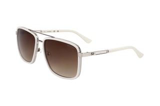 Lunettes de soleil homme Catégorie 3  - Guess - Blanc, marron et argenté