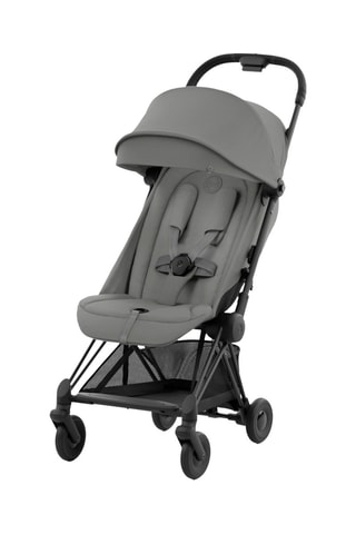 Passeggino Coya - Grigio - Telaio Nero opaco - Dalla nascita a 4 anni - Fino a 22 kg