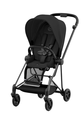Passeggino Mios - Nero - Telaio Nero opaco - Dalla nasciata a 4 anni - Fino a 22 kg