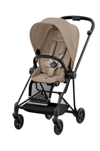 Passeggino Mios - Beige - Telaio Nero opaco - Dalla nasciata a 4 anni - Fino a 22 kg