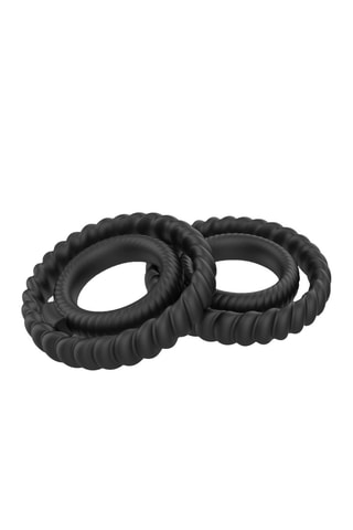 Anillo para el pene Dual Ring - Negro