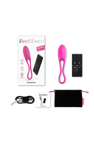 Huevo vibrador con mando - Rosa - 3,2 cm