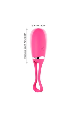 Huevo vibrador con mando Secret Delight - Magenta - 14 cm