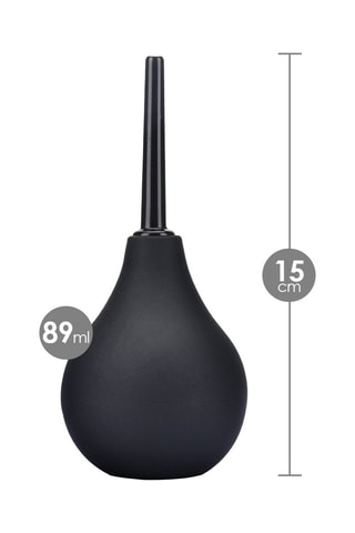 Pera para lavativa waterproof Easy Anal Douche - Negro