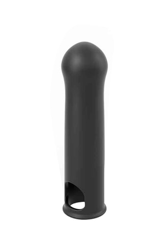 Funda extensora para el pene Liquid Soft Xtend - Negro - 17 cm