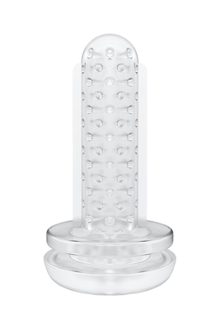 Funda intercambiable Blowjoy para masturbador Sexpresso - Transparente - 14 cm