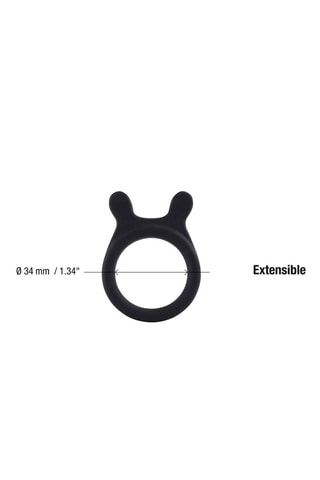Anillo para el pene Be a Prince - Negro - 3,2 cm