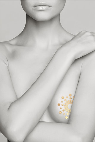 3 tatuajes temporales Mimi - Dorado y bronce