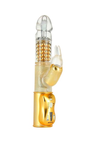 Vibrador Orgasmic Rabbit - Dorado - 25 cm
