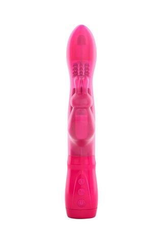 Vibrador vaivén waterproof Furious Rabbit - Rosa - 24,5 cm