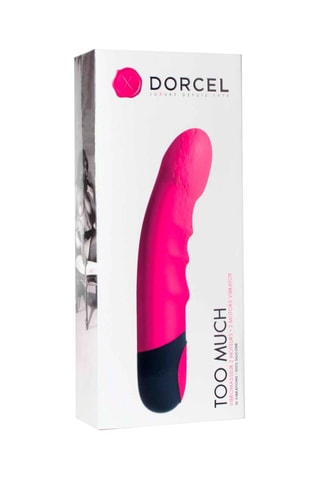 Vibrador Too Much - Rosa y negro - 22 cm