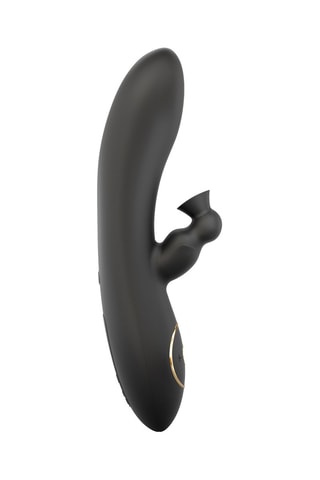 Vibrador Divine Rabbit - Negro - 20,3 cm