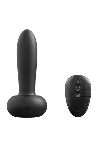 Vibrador con mando a distancia Deep Thrust - Negro - 14 cm
